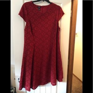 Lace Fit & Flare Dress